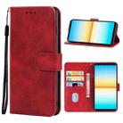 For Sony Xperia 10 IV Leather Phone Case(Red) - 1