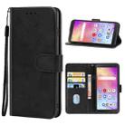 For TCL A3 A509DL / A30 Leather Phone Case(Black) - 1