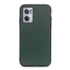 For OnePlus Nord CE 2 5G Litchi Texture Genuine Leather Phone Case(Green) - 1
