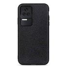 For Xiaomi Redmi K40S 5G Litchi Texture Genuine Leather Phone Case(Black) - 1