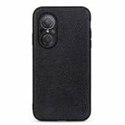 For Huawei nova 9 SE Fine Hole Version Litchi Texture Genuine Leather Phone Case(Black) - 1