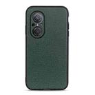 For Huawei nova 9 SE Fine Hole Version Litchi Texture Genuine Leather Phone Case(Green) - 1