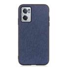 For OnePlus Nord CE 2 5G Cross Texture Genuine Leather Phone Case(Blue) - 1