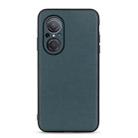 For Huawei nova 9 SE Fine Hole Version Sheep Texture Genuine Leather Shockproof Phone Case(Green) - 1