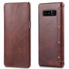 For Galaxy Note 8 Denior Oil Wax Cowhide Simple Horizontal Flip Leather Case with Card Slots & Wallet(Brown) - 1