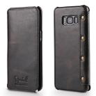 For Galaxy S8 Denior Oil Wax Cowhide Simple Horizontal Flip Leather Case with Card Slots & Wallet(Black) - 1