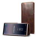 For Galaxy Note9 Denior Oil Wax Cowhide Simple Horizontal Flip Leather Case with Card Slots & Wallet(Brown) - 1