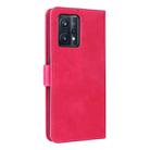 For OPPO Realme 9 Pro+ Skin Feel Magnetic Buckle Calf Texture Leather Phone Case(Rose Red) - 3