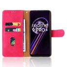 For OPPO Realme 9 Pro+ Skin Feel Magnetic Buckle Calf Texture Leather Phone Case(Rose Red) - 5