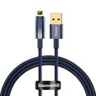 Baseus 2.4A USB to 8 Pin Explorer Series Auto Power-Off Fast Charging Data Cable, Length:1m(Blue) - 1