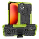 For OnePlus Nord N20 5G Tire Texture Shockproof TPU+PC Phone Case with Holder(Green) - 1