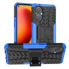 For OnePlus Nord N20 5G Tire Texture Shockproof TPU+PC Phone Case with Holder(Blue) - 1