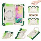 For Samsung Galaxy Tab A 8.0 2019 SM-T290 Armor Contrast Color Silicone + PC Tablet Case(Colorful Green) - 1