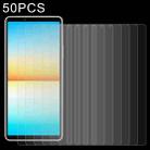 50 PCS 0.26mm 9H 2.5D Tempered Glass Film For Sony Xperia 10 IV - 1