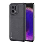 For OPPO Find X5 DUX DUCIS Fino Series PU + TPU Phone Case(Black) - 1