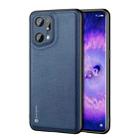 For OPPO Find X5 Pro DUX DUCIS Fino Series PU + TPU Phone Case(Blue) - 1