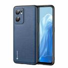 For OPPO Reno7 5G / Find X5 Lite DUX DUCIS Fino Series PU + TPU Phone Case(Blue) - 1