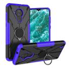 For Nokia C30 Armor Bear Shockproof PC + TPU Phone Protective Case with Ring Holder(Purple) - 1