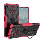 For Nokia G10 / G20 Armor Bear Shockproof PC + TPU Phone Protective Case with Ring Holder(Rose Red) - 1