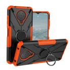 For Nokia G10 / G20 Armor Bear Shockproof PC + TPU Phone Protective Case with Ring Holder(Orange) - 1