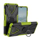 For Nokia G10 / G20 Armor Bear Shockproof PC + TPU Phone Protective Case with Ring Holder(Green) - 1