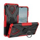 For Nokia G10 / G20 Armor Bear Shockproof PC + TPU Phone Protective Case with Ring Holder(Red) - 1