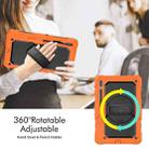 For Samsung Galaxy Tab S8+ 12.4 inch SM-X800 Silicone + PC Tablet Case with Shoulder Strap(Orange+Black) - 5