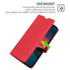 For vivo iQOO 5 5G Ultra-thin Voltage Side Buckle PU + TPU Leather Phone Case(Red) - 5