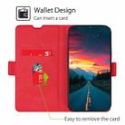 For vivo iQOO 5 5G Ultra-thin Voltage Side Buckle PU + TPU Leather Phone Case(Red) - 6