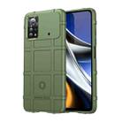 For Xiaomi Poco X4 Pro 5G Full Coverage Shockproof TPU Case(Green) - 1