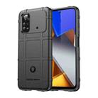 For Xiaomi Poco M4 Pro Full Coverage Shockproof TPU Case(Black) - 1