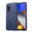 For Xiaomi Poco M4 Pro Full Coverage Shockproof TPU Case(Blue) - 1