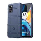 For Motorola Moto G22 Full Coverage Shockproof TPU Case(Blue) - 1