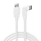 USB Male to USB 3.2 Gen1 Type-C Elbow VR Link Cable For Oculus Quest 1 / 2, Cable Length:5m(White) - 1