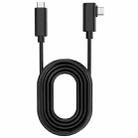 USB 3.2 Gen1 Type-C to USB 3.2 Gen1 Type-C Elbow VR Link Cable For Oculus Quest 1 / 2, Cable Length:5m(Black) - 1