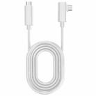 USB 3.2 Gen1 Type-C to USB 3.2 Gen1 Type-C Elbow VR Link Cable For Oculus Quest 1 / 2, Cable Length:5m(White) - 1