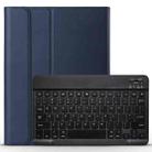 A11 Lambskin Texture Ultra-thin Bluetooth Keyboard Leather Case For iPad Air 2022 / Air 2020 10.9 & Pro 11 inch 2021 / 2020 / 2018(Blue) - 1