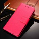 For LG K22 Crystal Texture Leather Phone Case(Rose Red) - 1