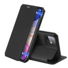 For iPhone 11 iPhone 11 DUX DUCIS Skin X Series PU + TPU Horizontal Flip Leather Case with Holder & Card Slots(Black) - 1