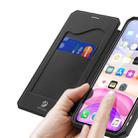 For iPhone 11 iPhone 11 DUX DUCIS Skin X Series PU + TPU Horizontal Flip Leather Case with Holder & Card Slots(Black) - 3