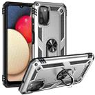 For Samsung Galaxy A03s US Version Shockproof TPU + PC Phone Case with Holder(Silver) - 1
