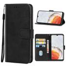 Leather Phone Case For vivo iQOO U5x(Black) - 1