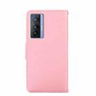For vivo X70 Crystal Texture Leather Phone Case(Pink) - 3