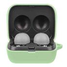 Solid Color Earphone Protective Case For Sony LinkBuds(Matcha Green) - 1