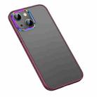 For iPhone 13 Colorful Metal Lens Ring Matte PC + TPU Phone Case(Red) - 1