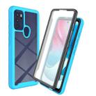 For Motorola Moto G60S Starry Sky Full Body Hybrid Shockproof Phone Case (Sky Blue) - 1