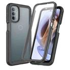 For Motorola Moto G71 5G Starry Sky Full Body Hybrid Shockproof Phone Case (Black) - 1