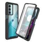 For Motorola Moto G200 5G Starry Sky Full Body Hybrid Shockproof Phone Case (Black) - 1