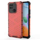 For Xiaomi Redmi 10C 4G Shockproof Honeycomb PC + TPU Case(Red) - 1