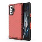 For Xiaomi Redmi K50 Gaming Shockproof Honeycomb PC + TPU Case(Red) - 1